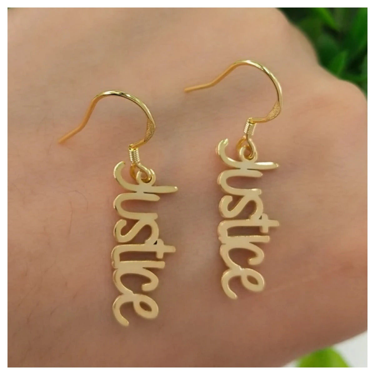 Nameplate Earrings 