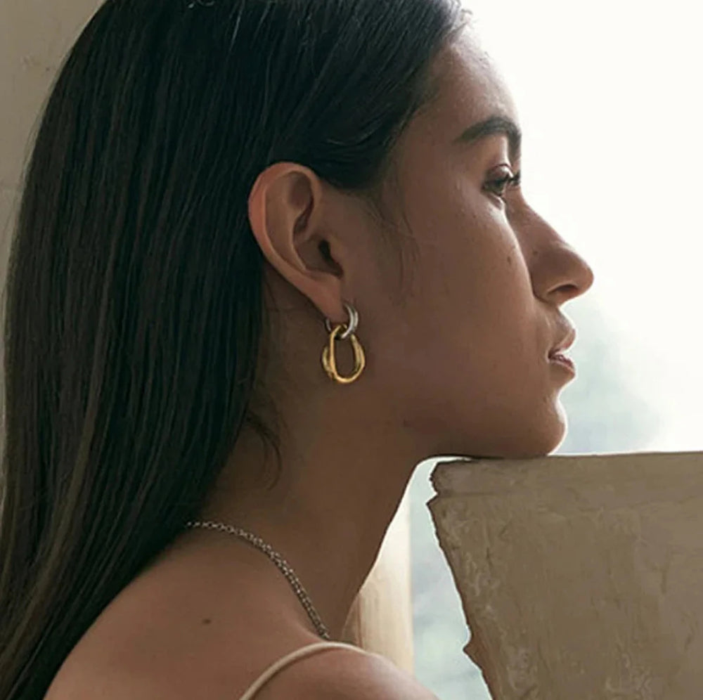 18K Gold Hoop Earrings - Humble Legends