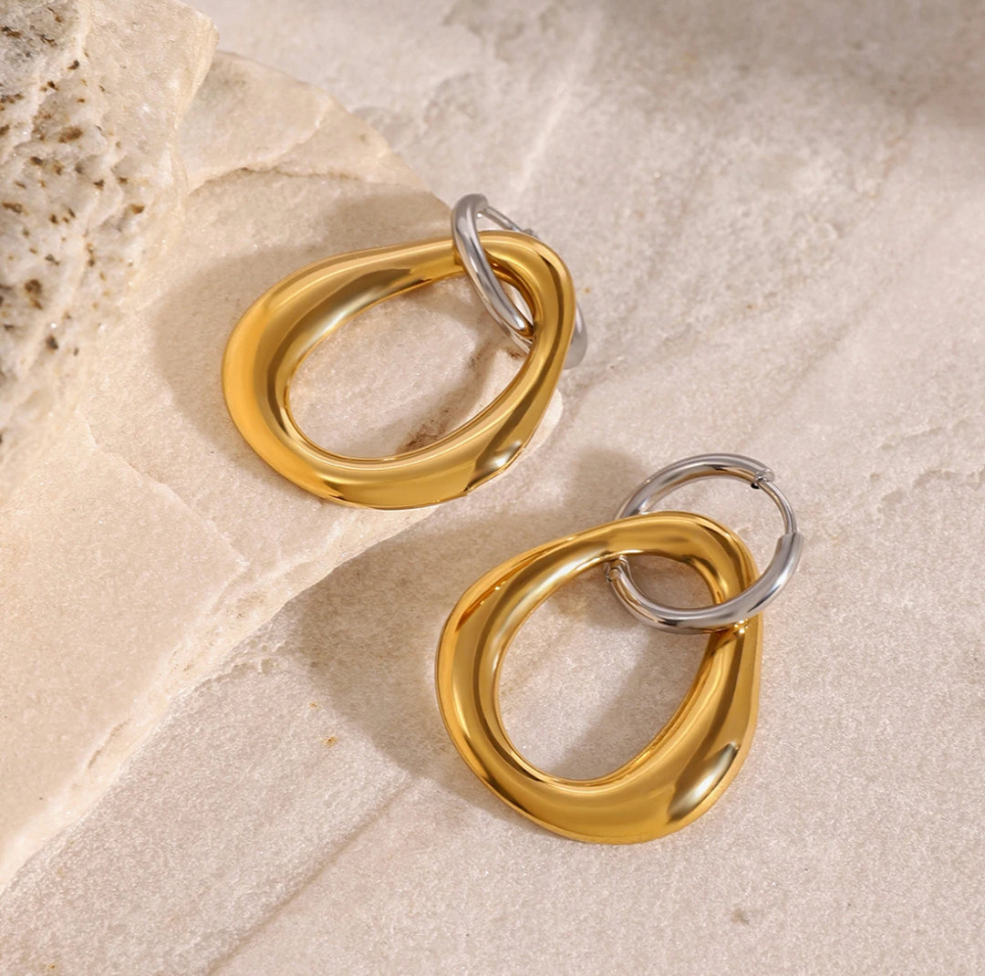 18K Gold Hoop Earrings - Humble Legends