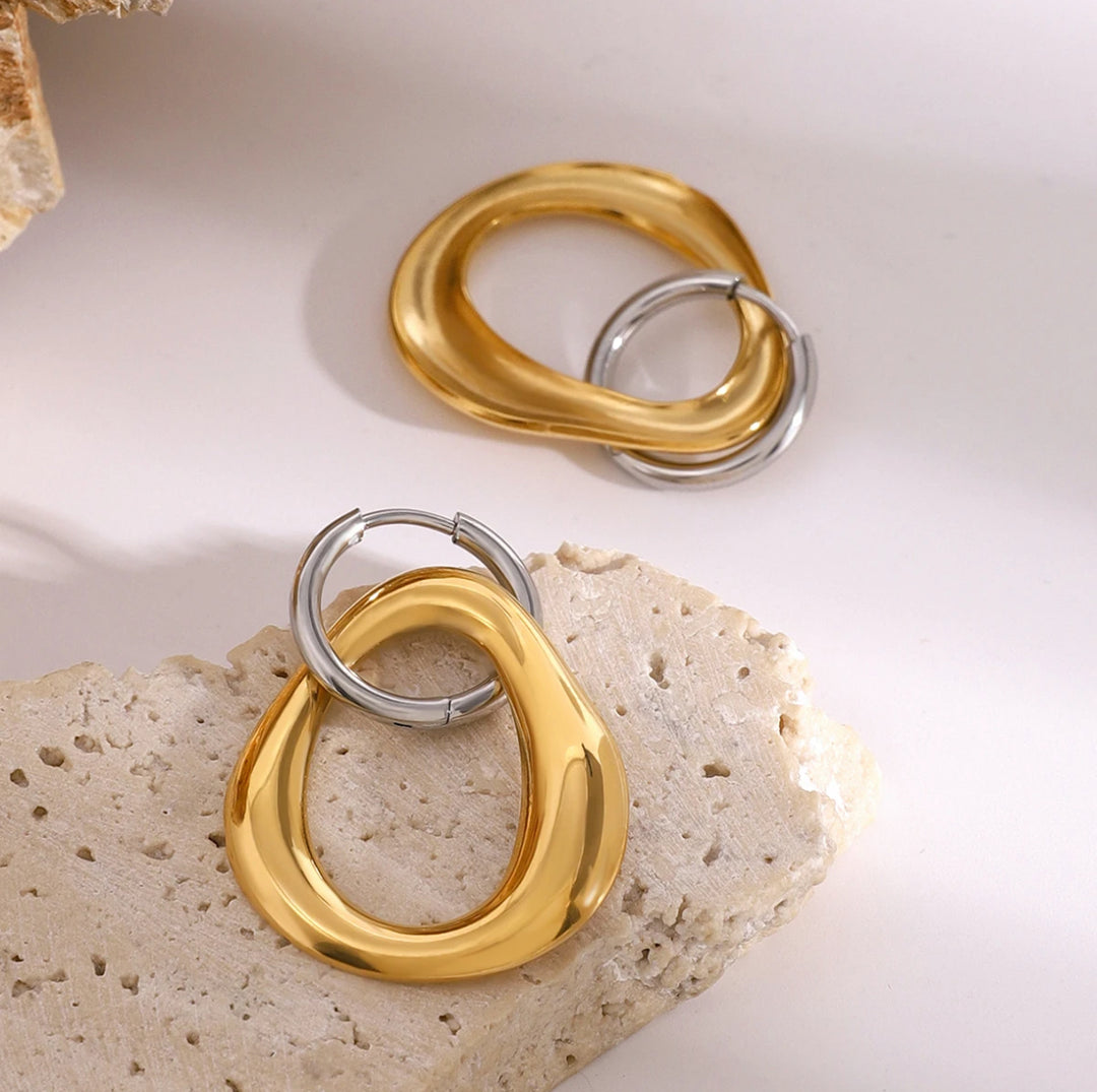 18K Gold Hoop Earrings - Humble Legends