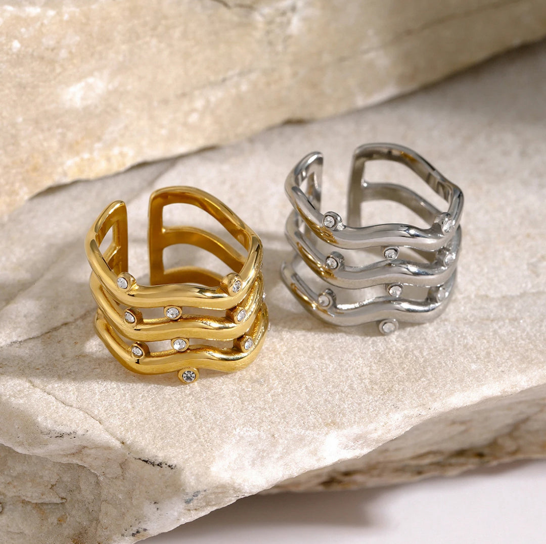 Three Layers Adjustable Ring - Humble Legends Jewelry