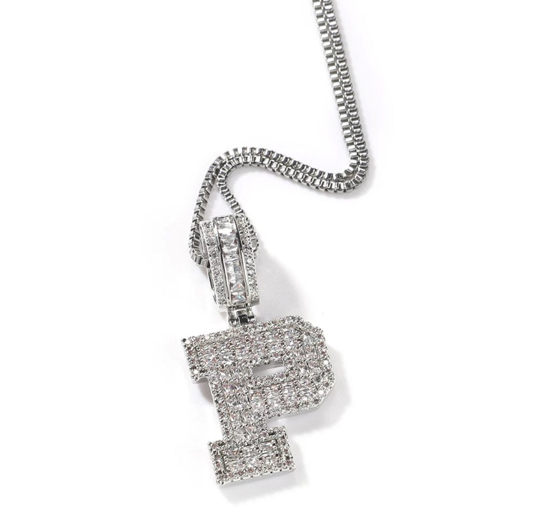 Iced Out Initial Necklace - Humble Legends