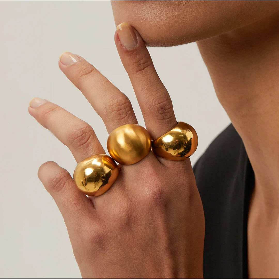 Gold Chunky Rings - Humble Legends Jewelry