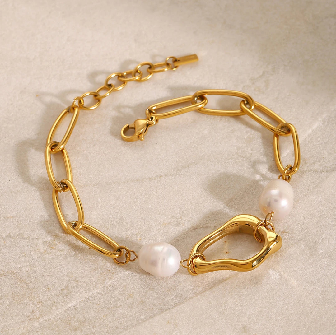 Pearl And Gold Bracelet - Humble Legends Jewelry