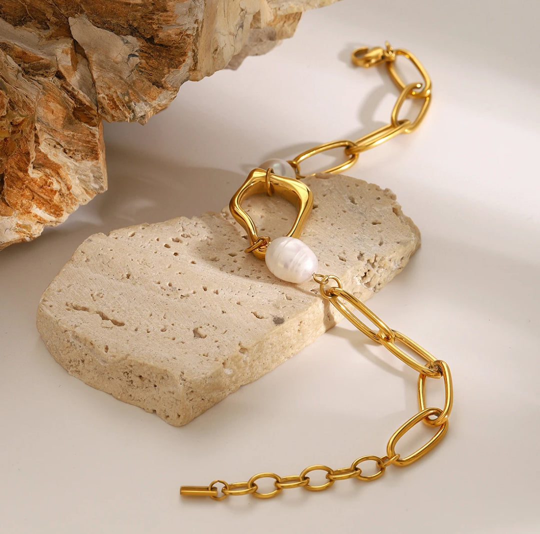 Pearl And Gold Bracelet - Humble Legends Jewelry