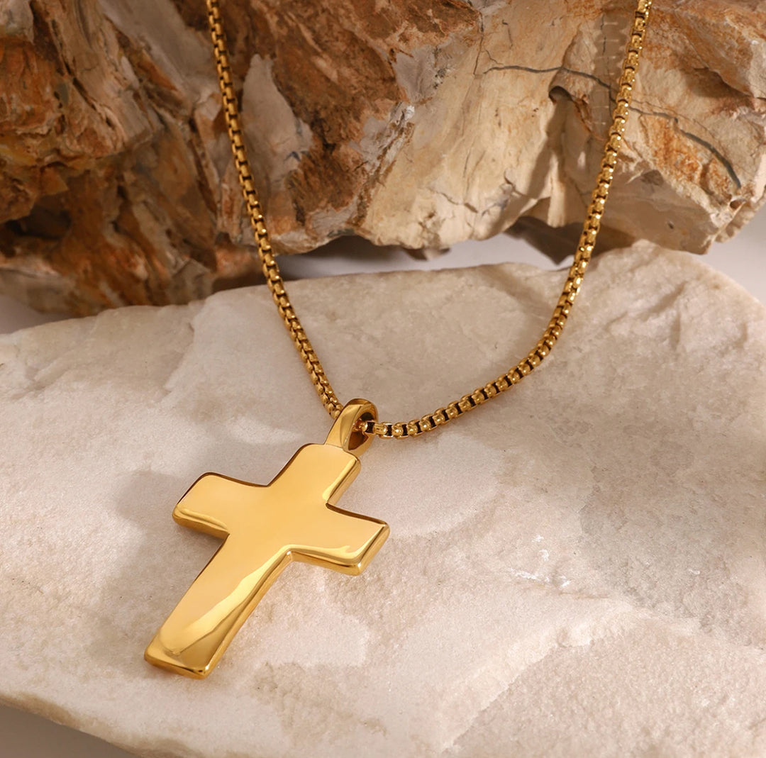 14K Gold Cross Necklace - Humble Legends Jewelry