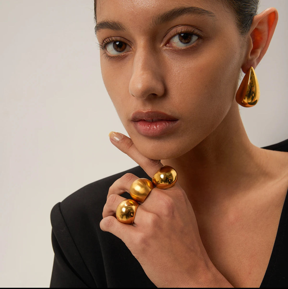 Gold Chunky Rings - Humble Legends Jewelry