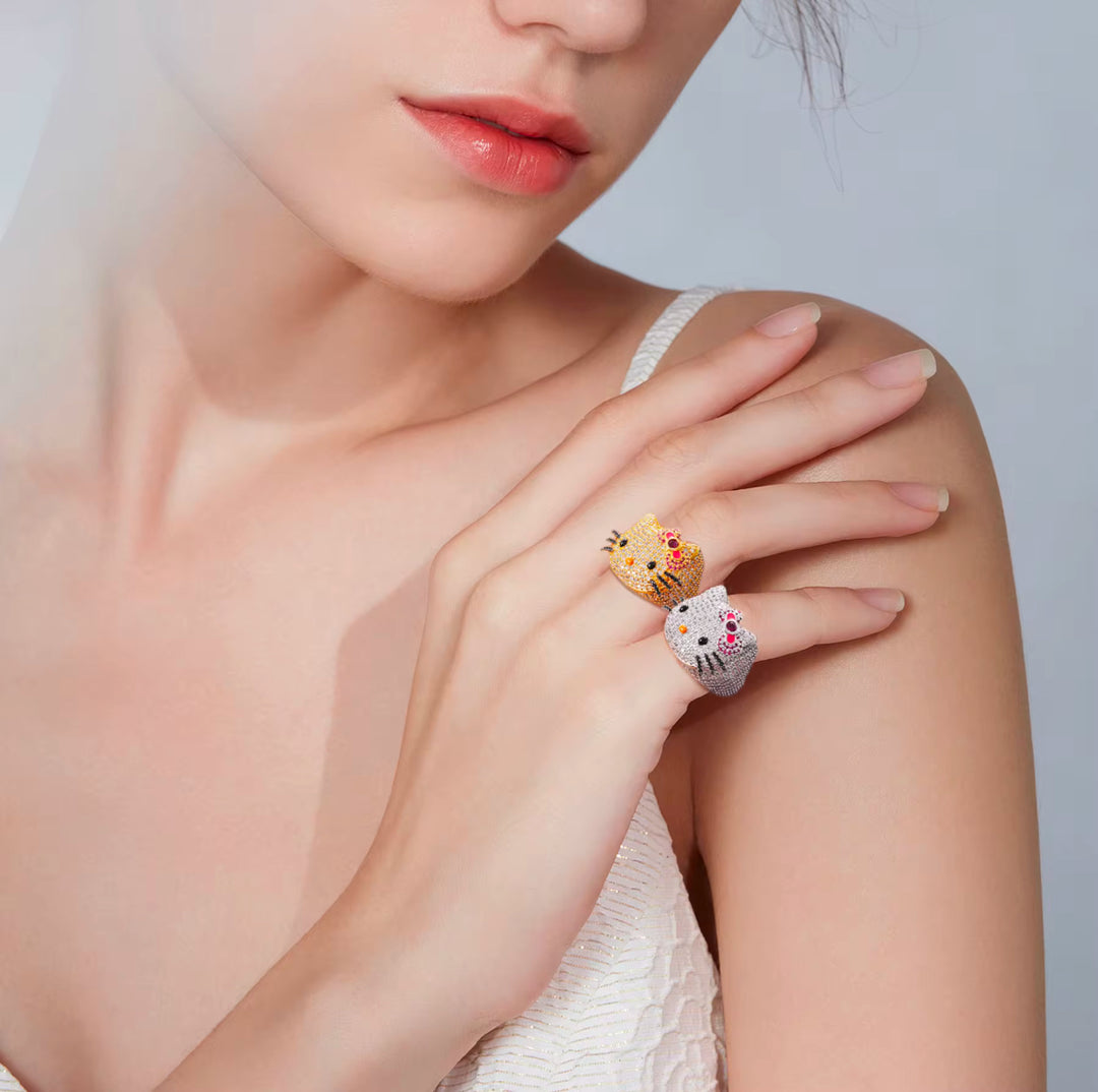 Cute Hello Kitty Ring - Humble Legends Jewelry