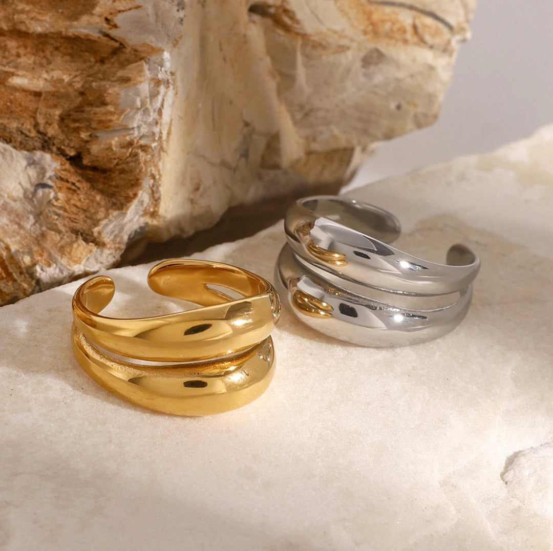 Double Layer Open Rings - Humble Legends Jewelry