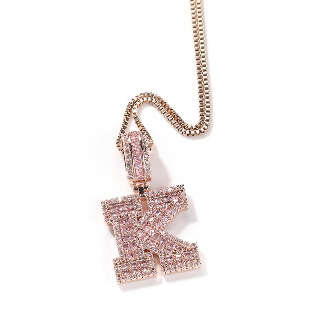 Iced Out Initial Necklace - Humble Legends