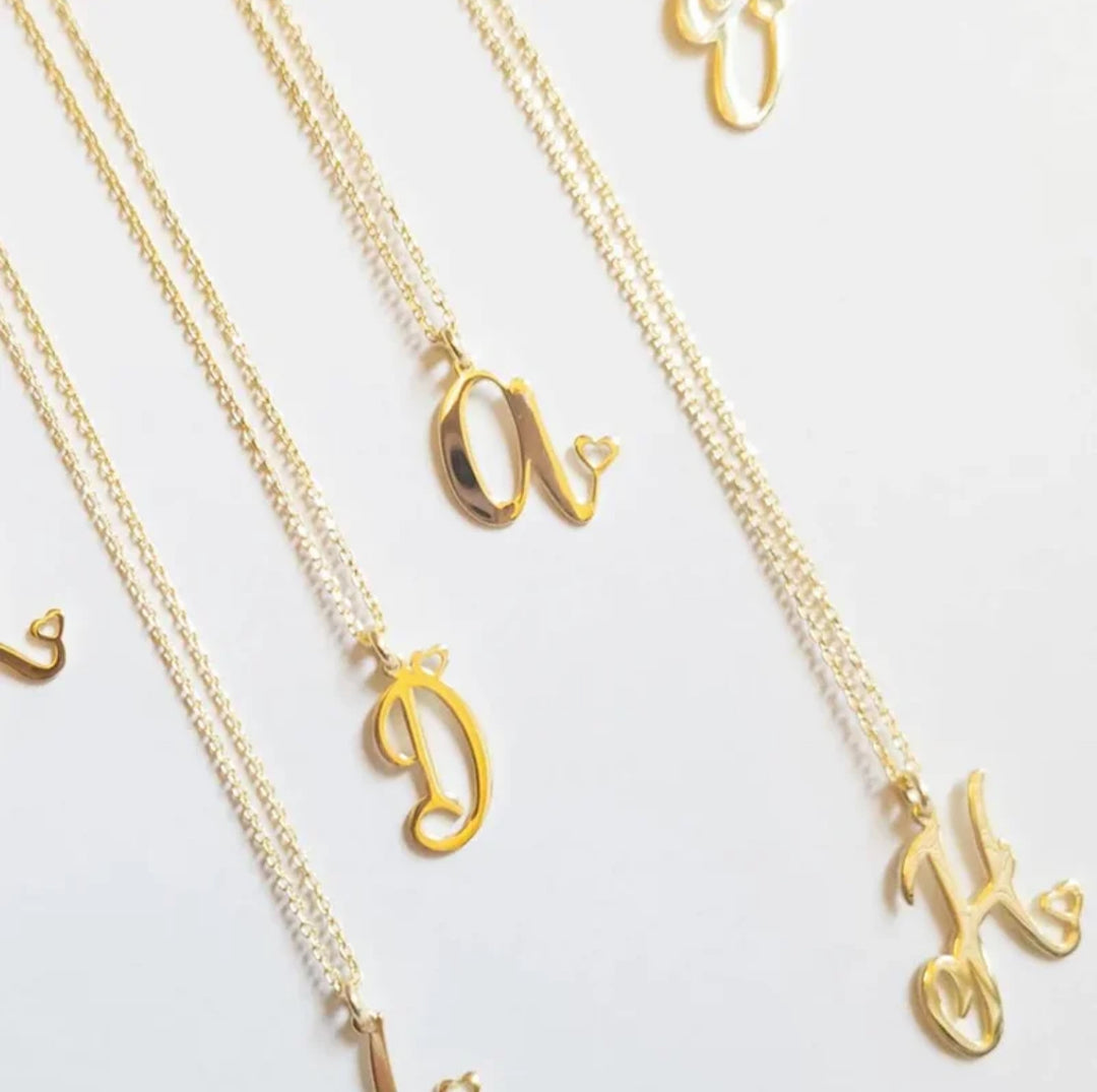 Love Letter Initial Necklace - Humble Legends 