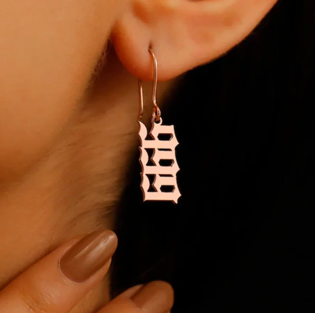 Angel Numbers Hoop Earrings - Humble Legends 