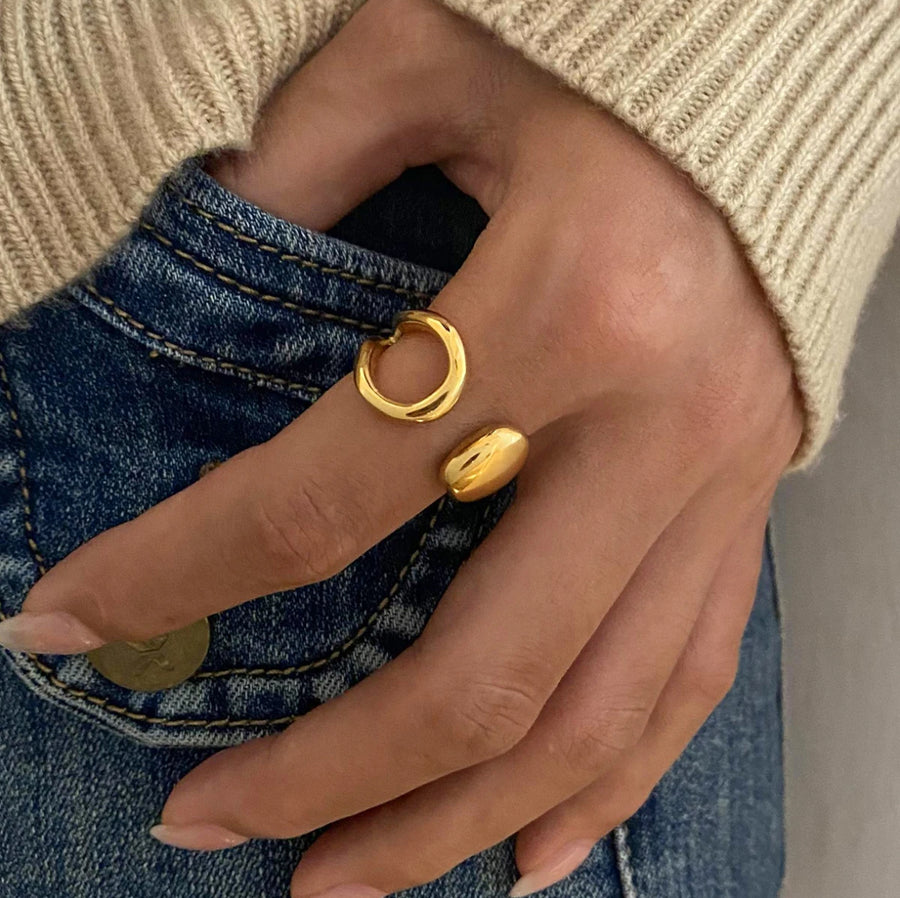 18K Gold Open Ring - Humble Legends Jewelry