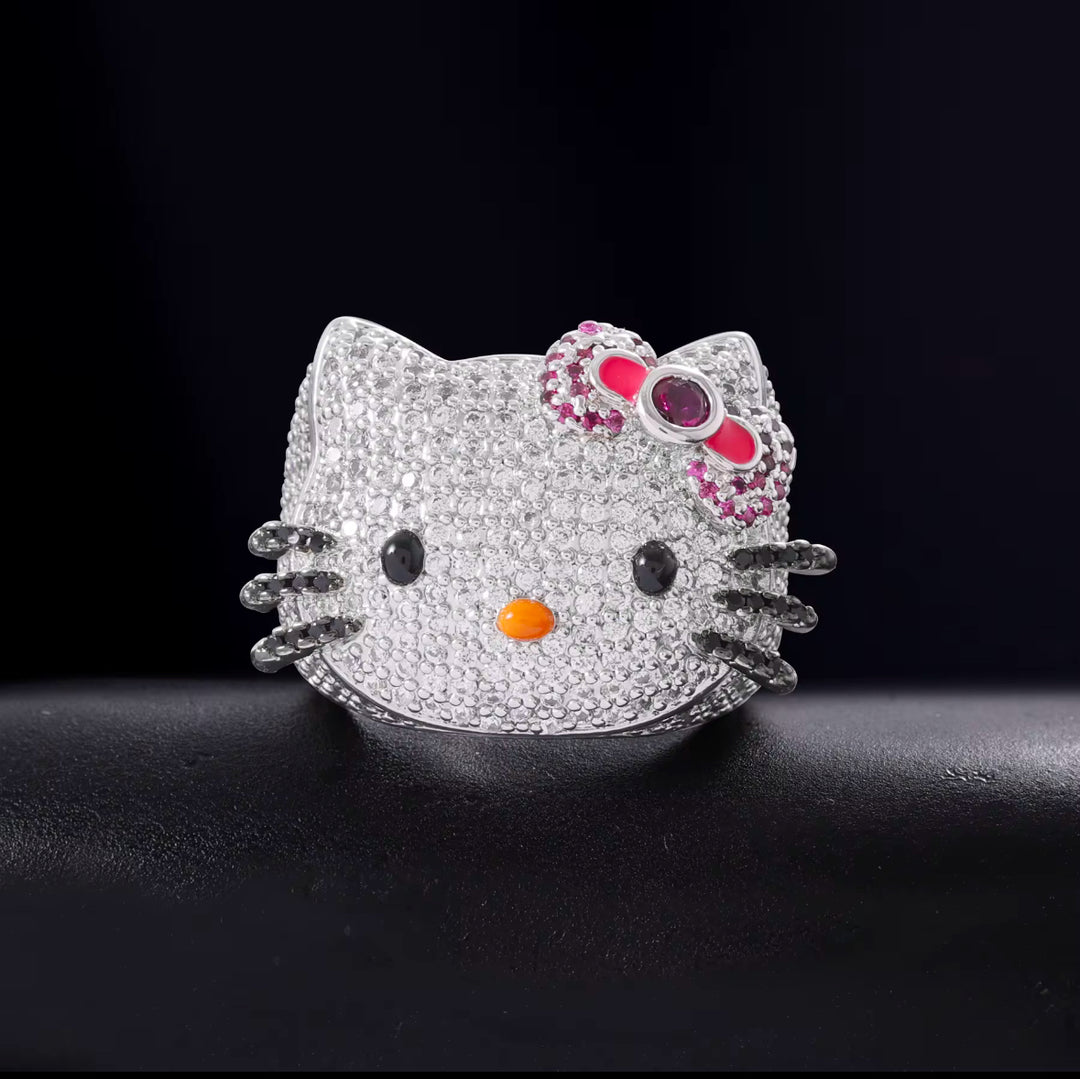 Cute Hello Kitty Ring - Humble Legends Jewelry