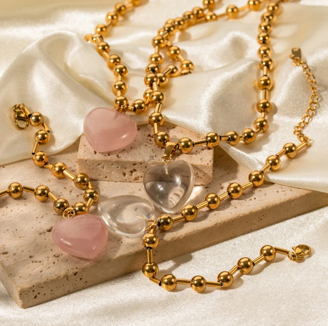 Rose Quartz Necklace - Humble Legends Jewelry