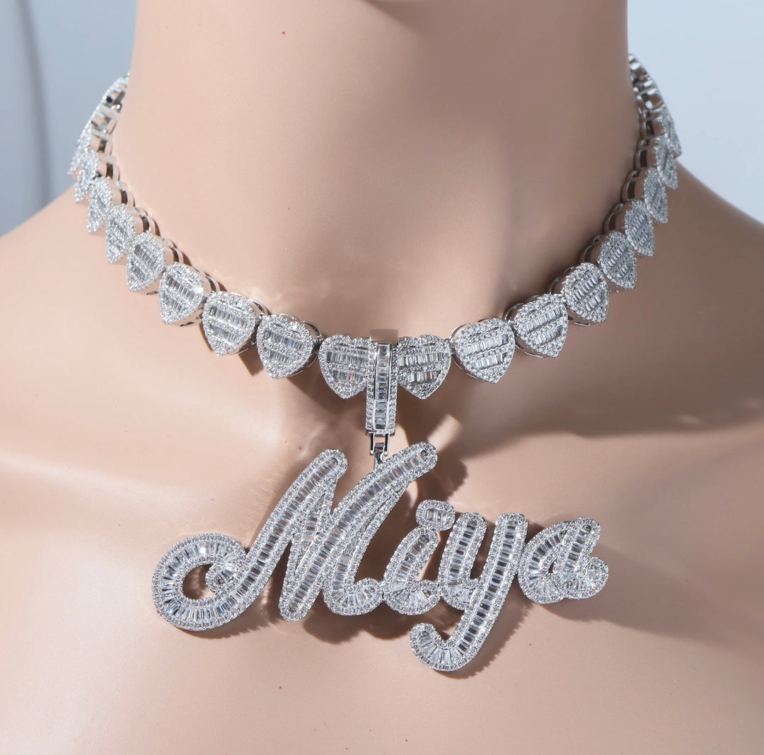 Personalized Iced Out Heart Chain - Humble Legends