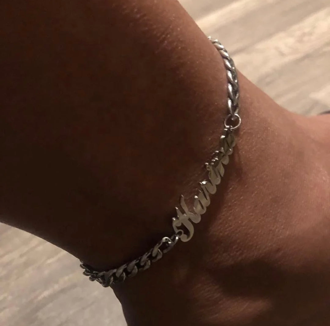 Custom Anklet With Name - Humble Legends