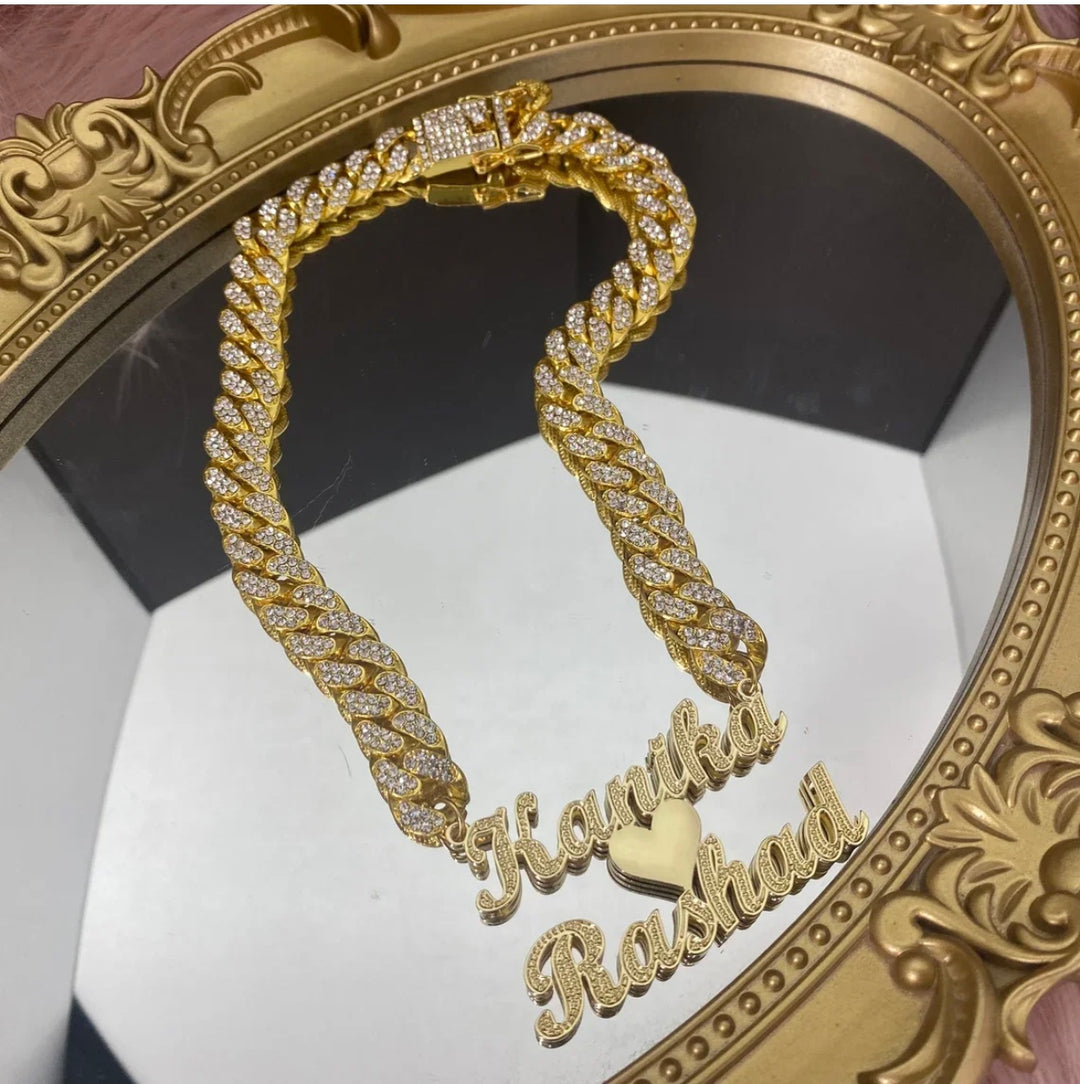 Double Plated Name Necklace - Humble Legends