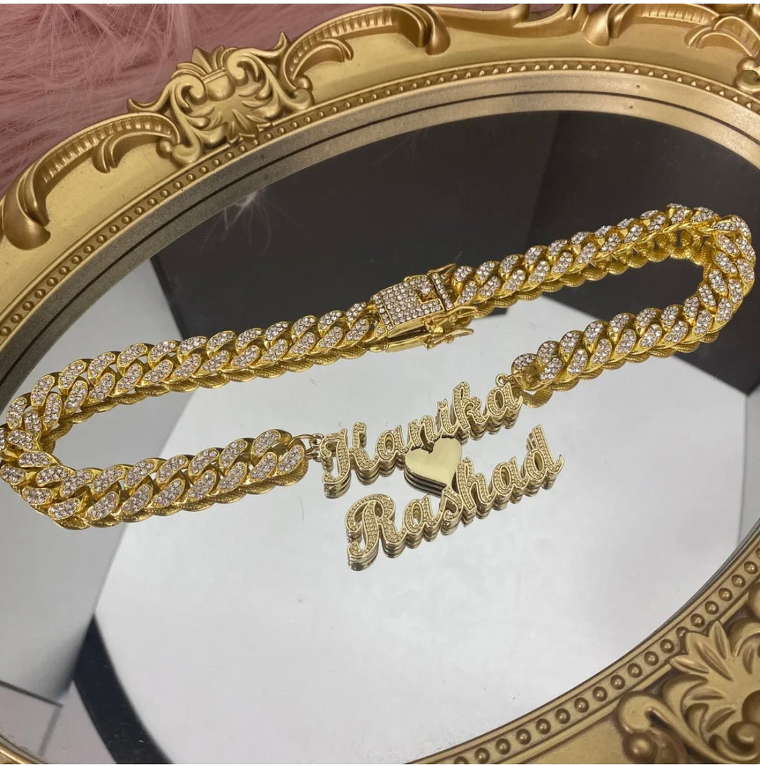 Double Plated Name Necklace - Humble Legends