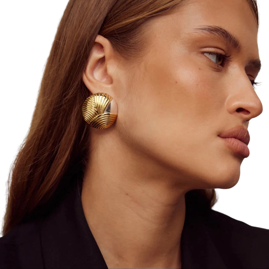 18K Gold Vintage Earrings - Humble Legends Jewelry 