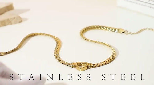 18K Gold Heart Bracelet - Humble Legends Jewelry 