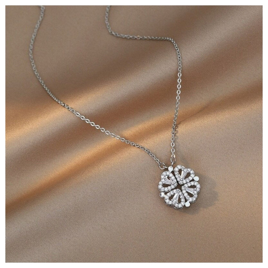 18K Clover Heart Necklace - Humble Legends