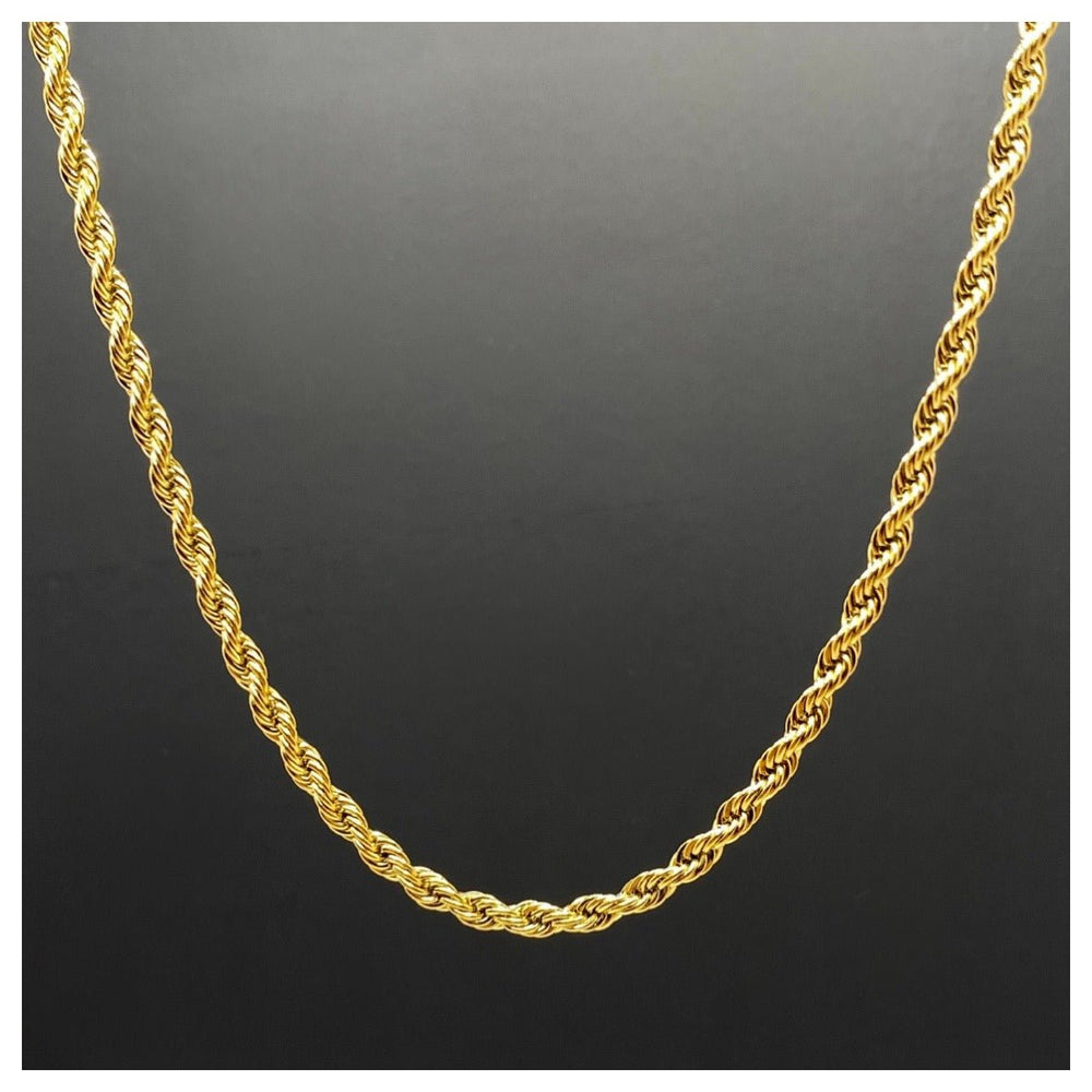 18K Gold Rope Chain Necklace -  Humble Legends