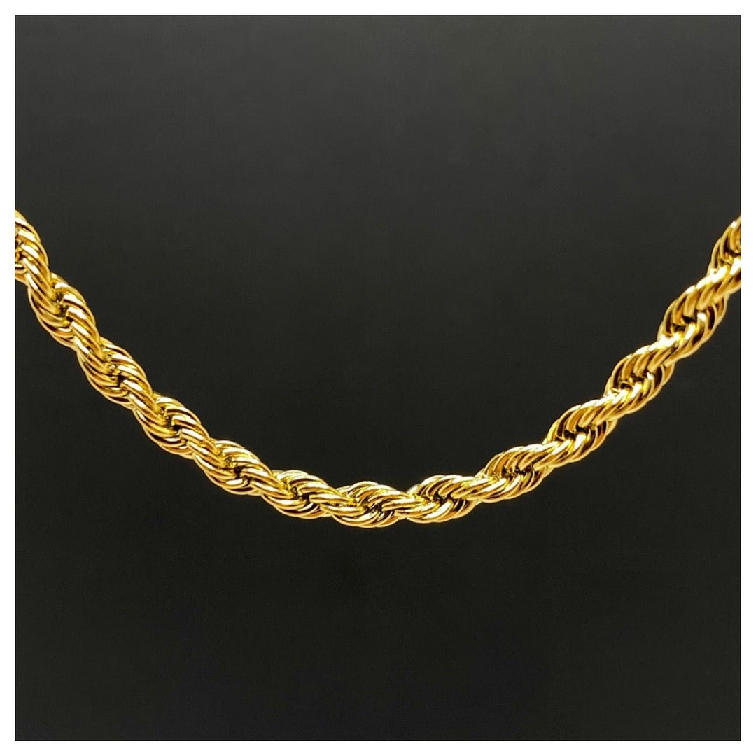 18K Gold Rope Chain Necklace - Humble Legends