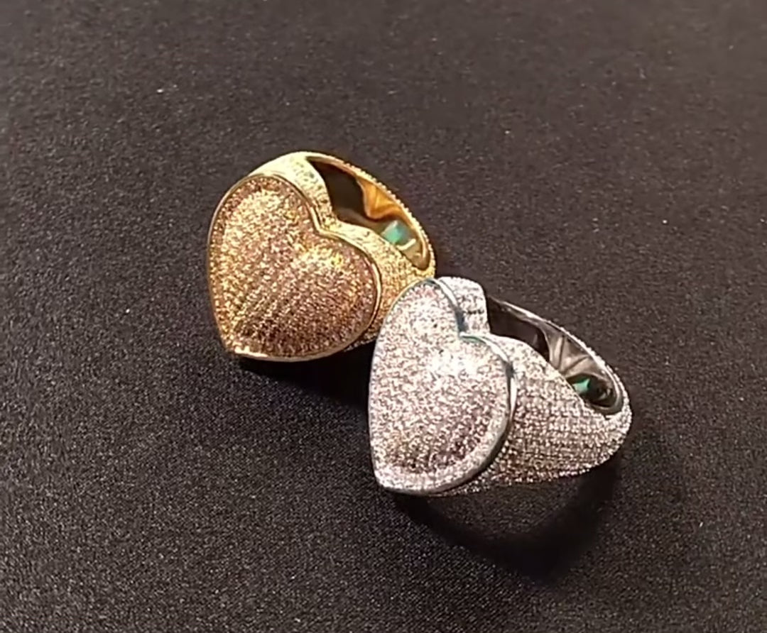 Heart Bling Rings