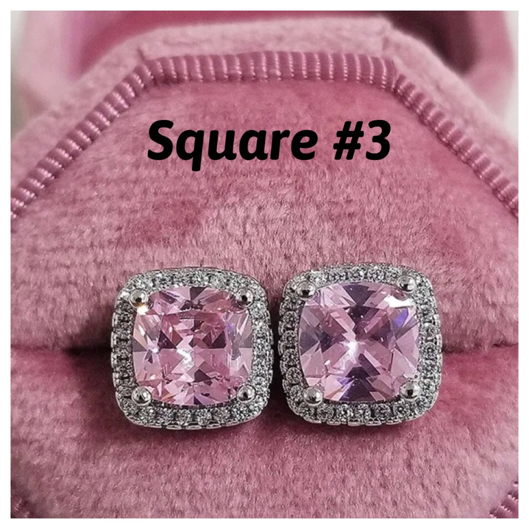 Pink Diamond Stud Earrings - Humble Legends