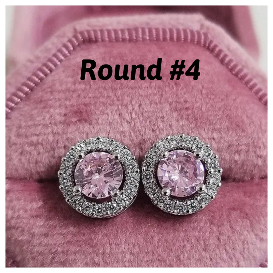 Pink Diamond Stud Earrings - Humble Legends