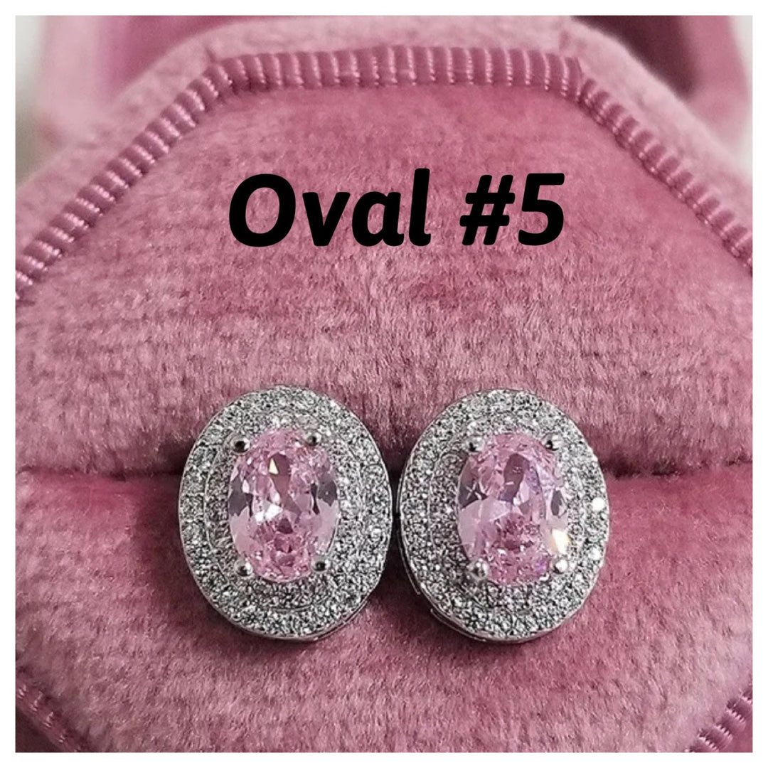 Pink Diamond Stud Earrings - Humble Legends