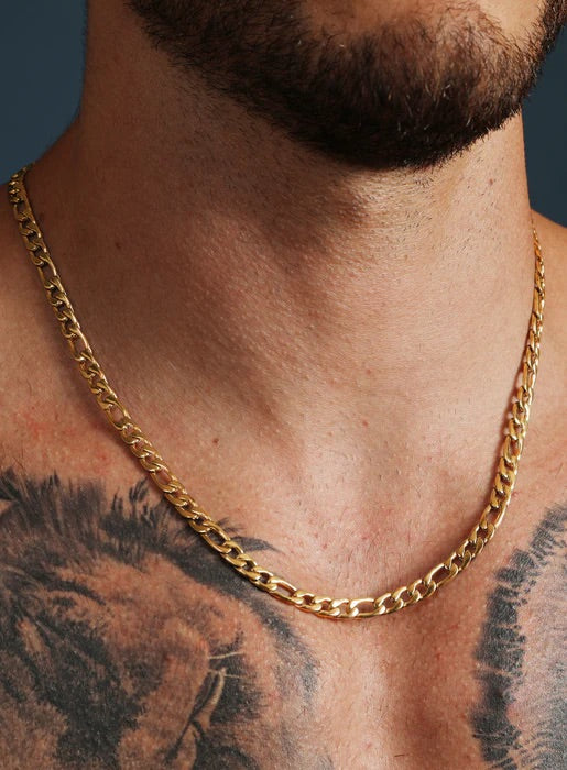 14K Gold Figaro Chain Necklaces