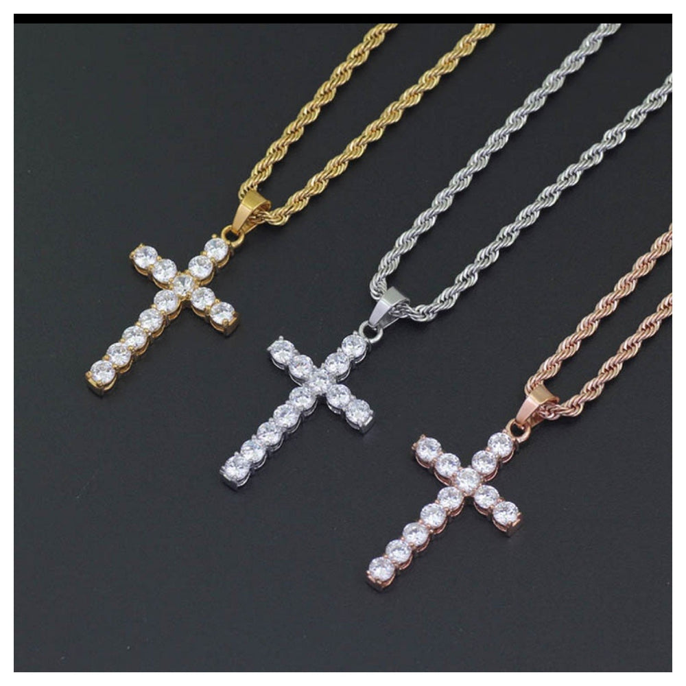 Rope Cross Necklace - Humble Legends