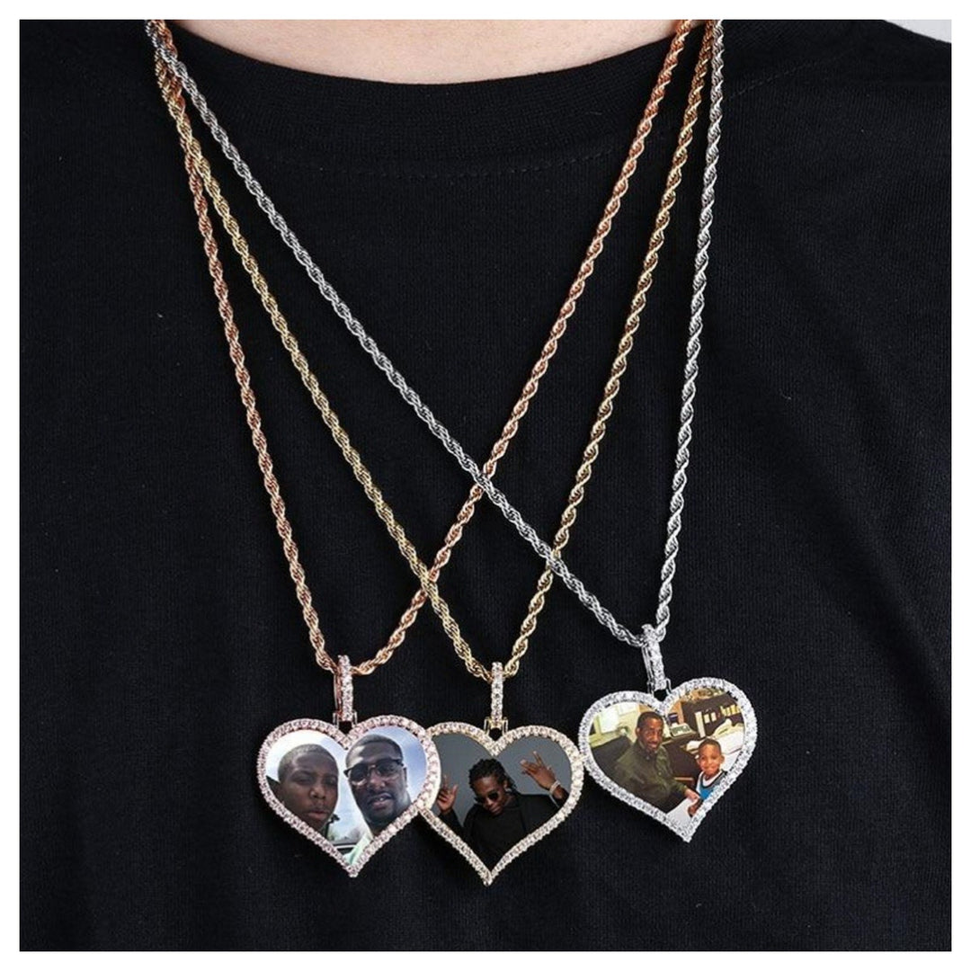 Photo Heart Pendant Necklace - Humble Legends