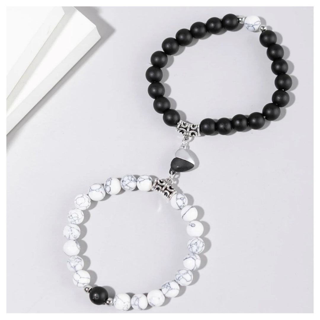 Magnetic Heart Beads Bracelet - Humble Legends