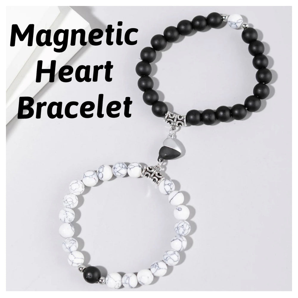 Magnetic Heart Beads Bracelet - Humble Legends