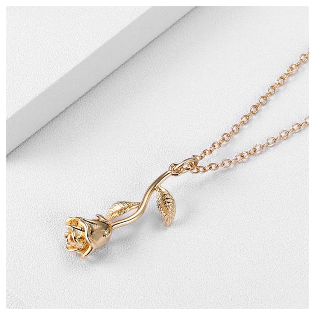 Rose Flower Pendant Necklace - Humble Legends